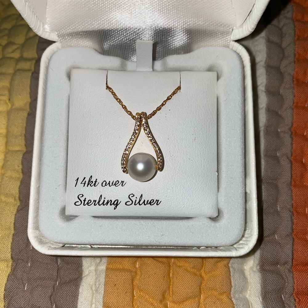 PearLustre 14k over sterling silver - Picture 1 of 3